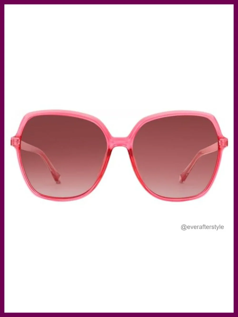 Women Vintage Oversized Square Polarized Sunglasses UV400 Protection